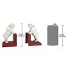 Design Toscano Over the Fence Bulldog Cast Iron Sculptural Bookend Pair SP2524